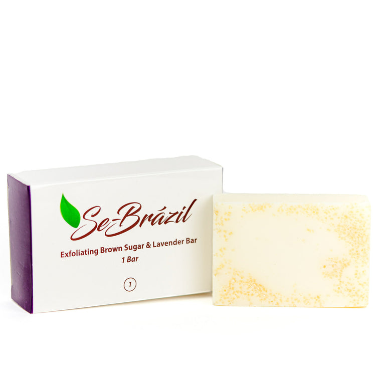 Exfoliating Brown Sugar and Lavender Bar